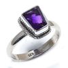 Натуральный африканский аметист, драгоценный камень, 925 стерлинговое серебро, кольцо для подарка, размер 8 A2R46