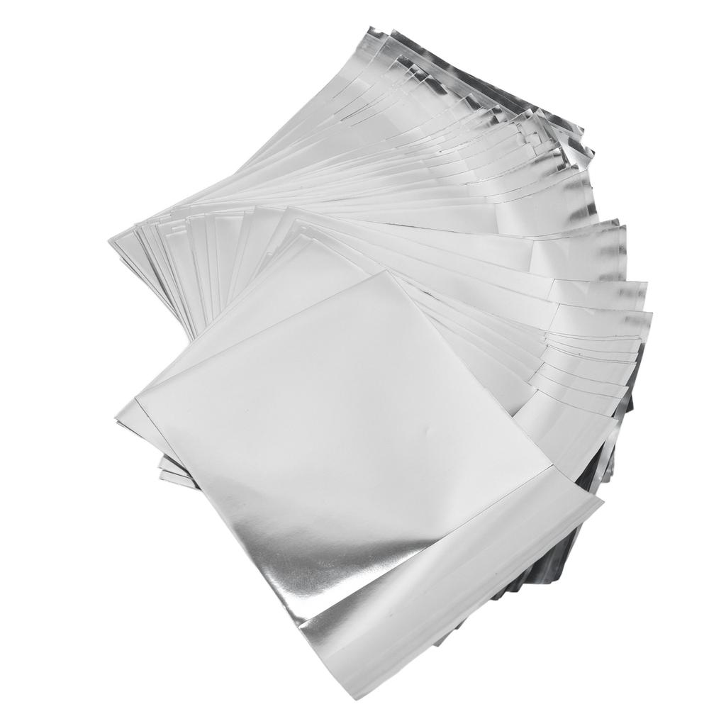 50Pcs Reslable Bags Waterproof Dustproof Effort Saving Reusable   Aluminum Foil Widely Used Smell Proof Bags