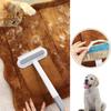 Pet Hair Removal Glove And Brush Set Double-Sided Pet Grooming Massage Mitt Fur Cleaning Brush for Cats Dogs Rabbits