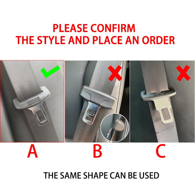 BBIX7 Leather Car Seat Belt Buckle Plug Protector Anti-Scratch Clip For BMW G30 G20 M3 M5 E91 E92 E93 E36 E70 X3 X4 X5 X1 E39 F30