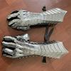 Gauntlets Steel Medieval Armor Gloves Lord Rings Nazgul Fantasy Carved Designer
