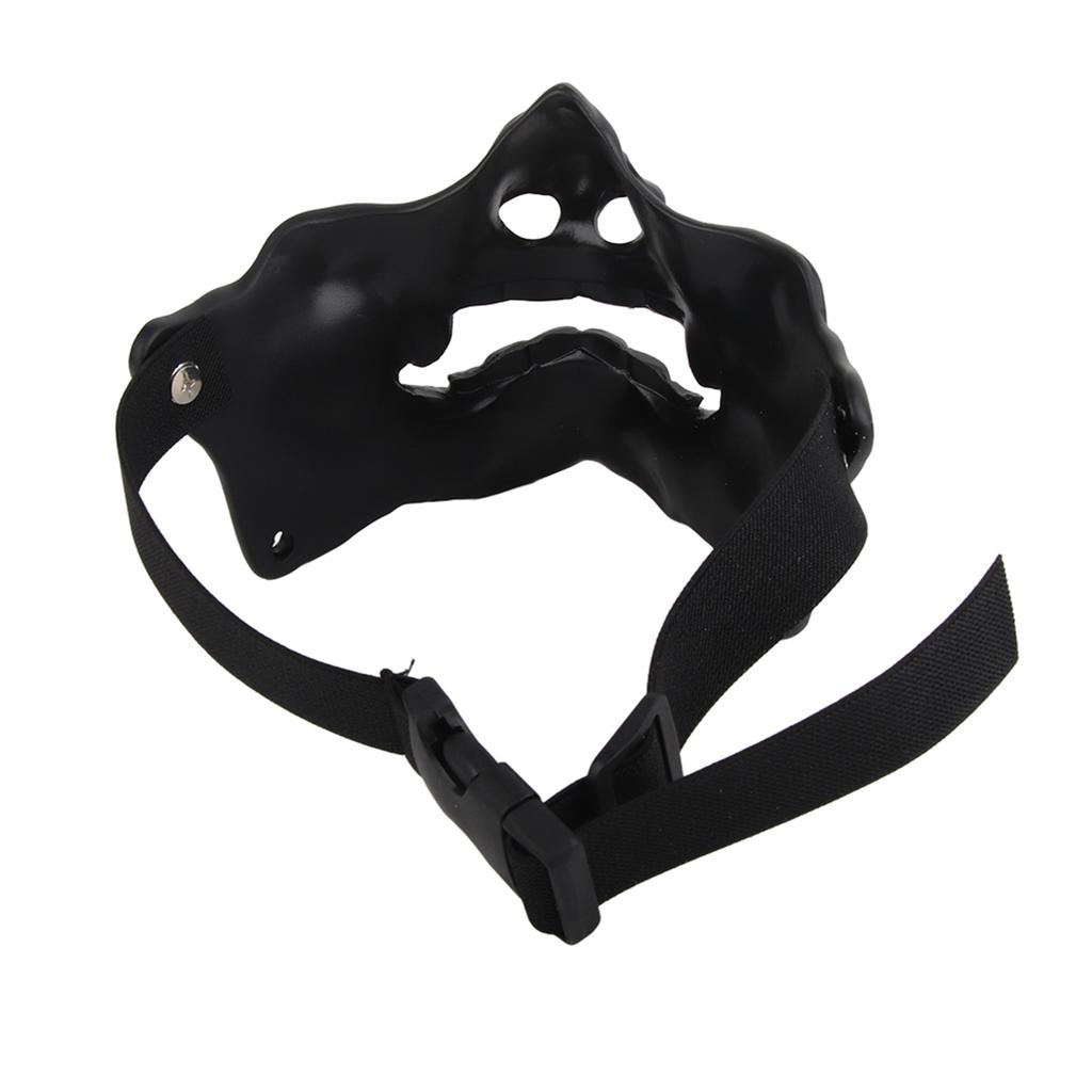 Japanese Demon Prajna Face Cover Halloween Japanese Buddhism Prajna Ghost Protective Half Face