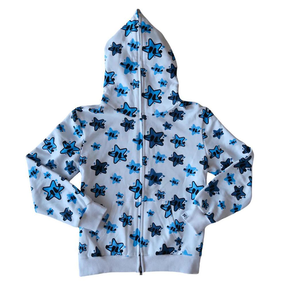 Y2k Harajuku толстовки на молнии большого размера корейская мода уличная толстовка с капюшоном и принтом звезд BF топы женские