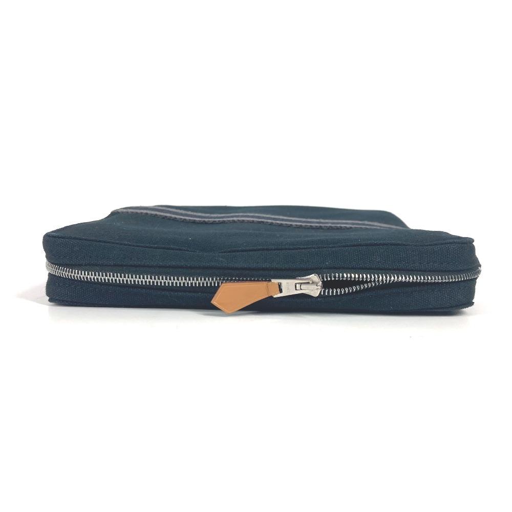 HERMES Fourre Tout Multi-pouch Makeup pouch Jewelry case Pouch cotton Black