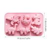 19.5x11.8cm Silicone Dinosaur Cake Mold, DIY Chocolate Jelly Candy Baking Tool, Cute 3D Dino Mold for Party Birthday Home Baking