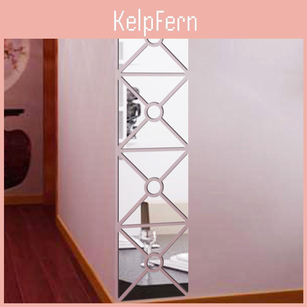 Style Decal Modern Mirror Removable Art Mural Wall Sticker Home Room Diy Adm
