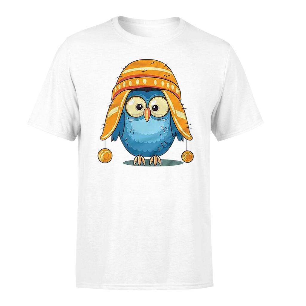 Cute Owl Unisexs Unisexs T Shirt Drawing Art Funny Cartoon Fashion Unisex Tee