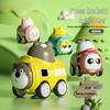 Милая машинка-животное, активируемая свистком: Инерционная скользящая игрушка для детей