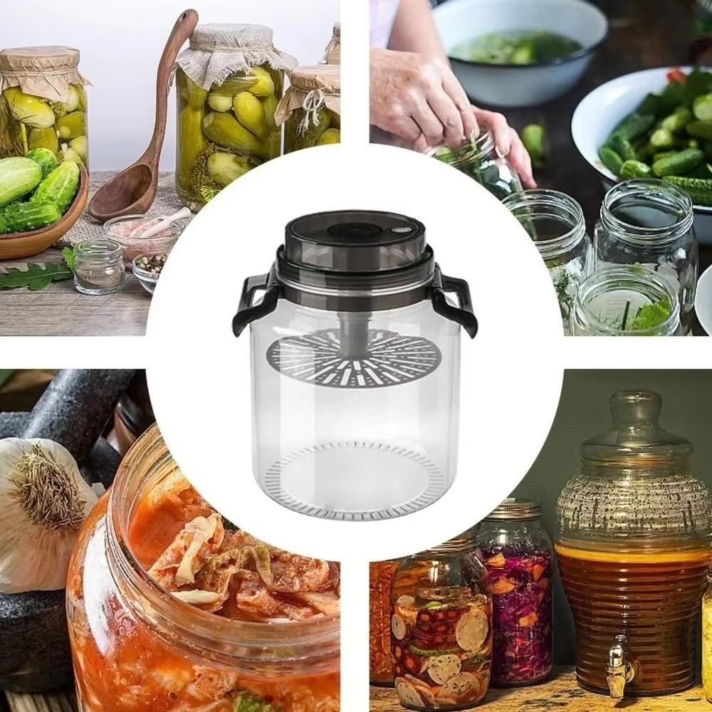 Sealed Pickle Container with Lids Airtight Storage Pitcher Plastic Pickle Jars