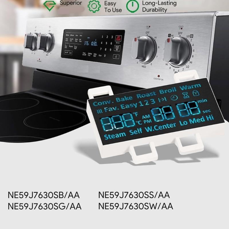 Replacement LED Panel DE07-00129A LED Screen Plastic Texture Suitable for Select Oven/Stove Models Easy Installation