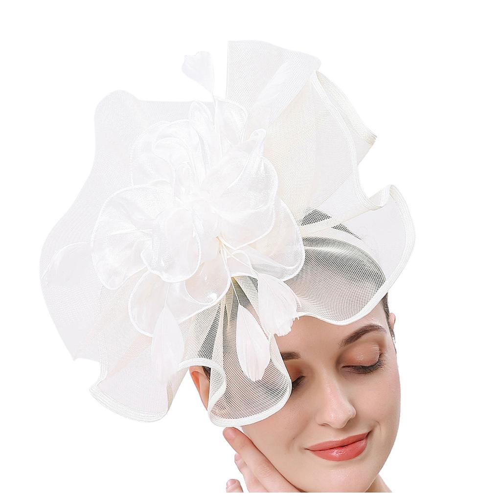 Женщины Девушки Сетка Чародеи Шляпа Коктейльная Вечеринка Оголовье Головной Убор Свадебная Шляпа