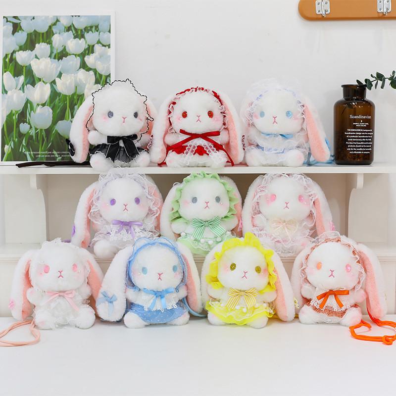 Lolita Plush Rabbit Bunny Crossbody Bag Animal Print Children Outfits Toddler