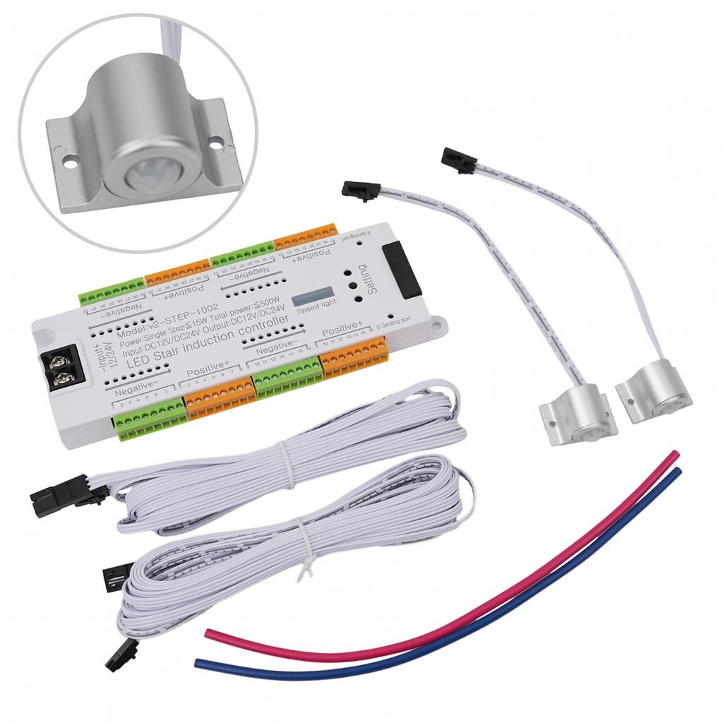 32 Channel Stair Light Controller Kit With Motion Sensor Control For LEDs