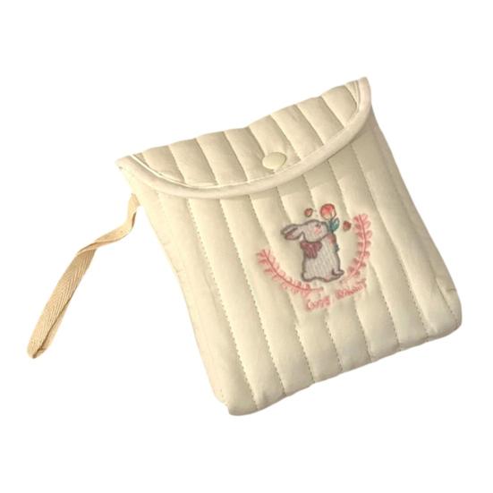 Сумка для хранения гигиенических прокладок с милыми узорами, большая вместимость, компактный дизайн, портативная сумка для хранения тампонов во время менструации