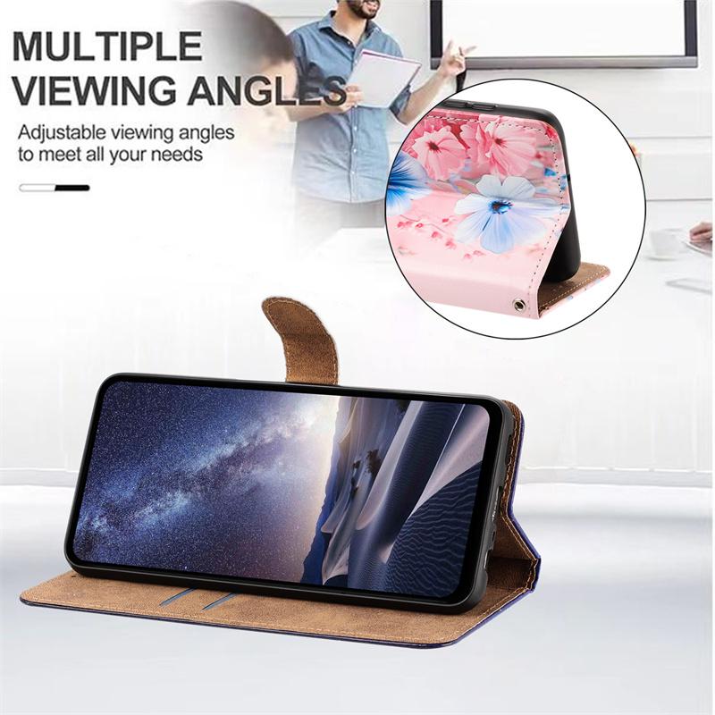 S26 Милый чехол с розой для Samsung Galaxy S26+ Ultra S25 Edge S24 Plus S23 S22 S21 S20 FE Чехлы Кошелек из кожи Откидная задняя крышка Ремешок