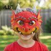 Comfortable Dragon Cosplay Mask 3D Cute Full Face Mask, Halloween Party Baby Lightweight Breathable Unique Costume Role Play with Realistic Scales And