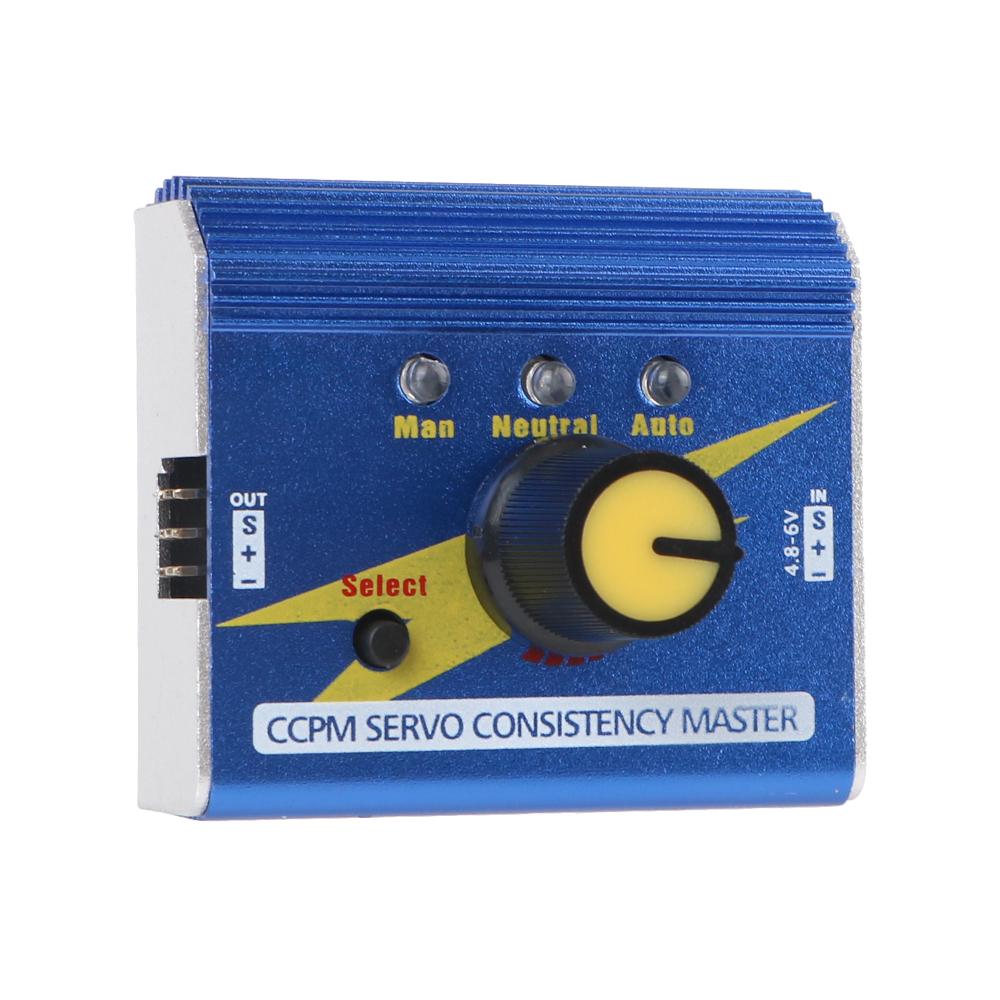Алюминиевый сплав Многофункциональный 4.8-6V CCPM Servo Consistency Master RC Servo Tester RC Motor Test Meter ESC Checker