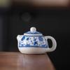Chinese Style Flower Porcelain Teapot Exquisite Milk Tea Lid Accessories  Restaurant