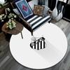 Santos FC2 Round Area Rug,Carpet Rug for Living Room Bedroom Sofa Playroom Decor,Non-slip Floor Mat