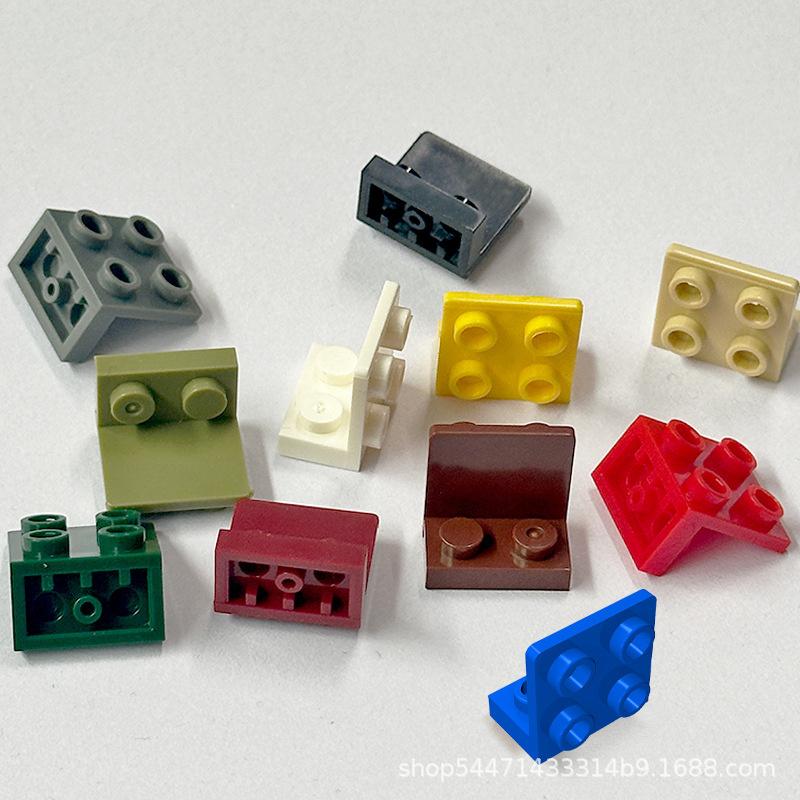 50g/64Pcs lot 99207 Bracket 1x2-2x2 Inverted Building Blocks Moc Attachments Works With Brick Playthings Children