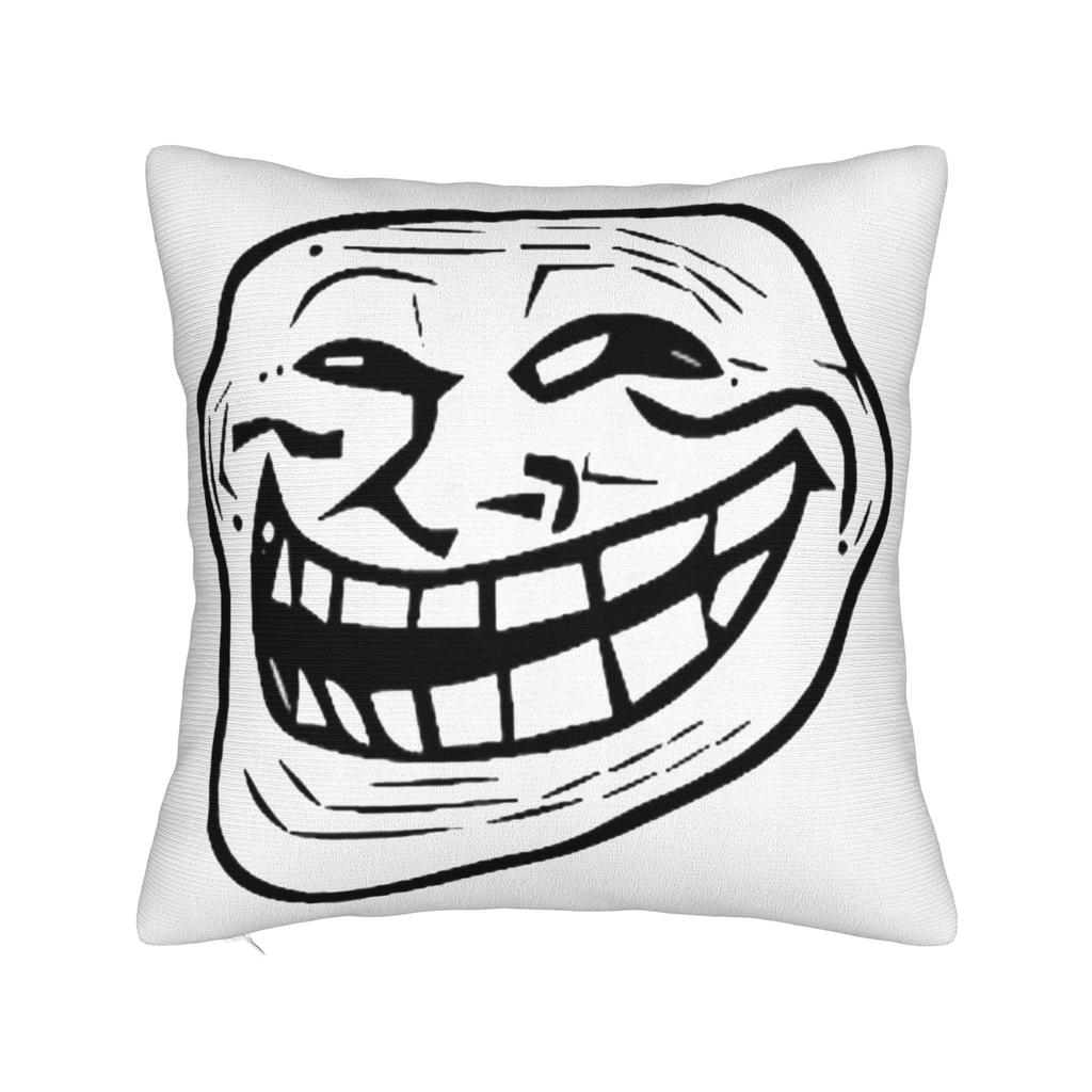 Мем Trollface Rage Comic Смешная Шутка Тролля Интернет Наволочки Винтажная Наволочка Для Свадебной Вечеринки Домашний Декор Чехол на Подушку