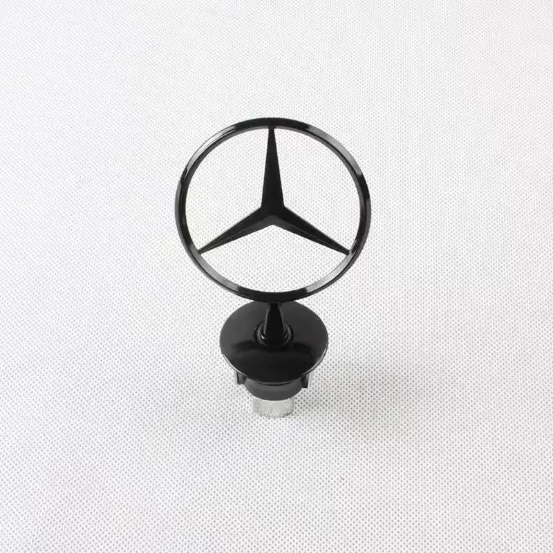 C200 E200 For Mercedes Benz Zinc Alloy Car Front Hood Emblem Bonnet Label Badge Decal Sticker For Mercedes Benz W204 W210 W220 W