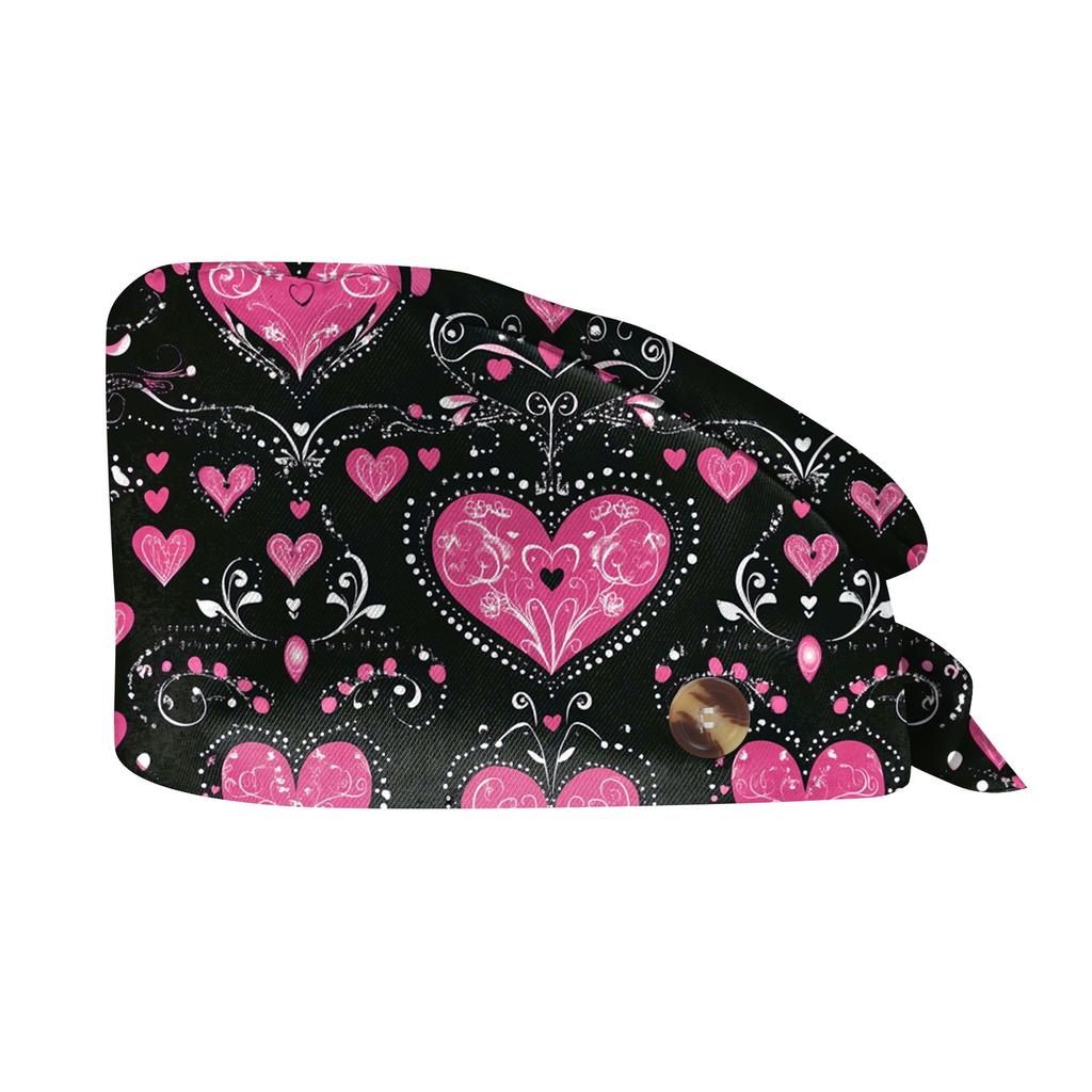 Модная шляпа с принтом ко Дню святого Валентина, повседневная, стираная, кепка-мешок