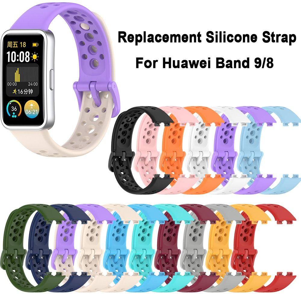Силиконовый ремешок для часов, сменный ремешок для часов, мягкий браслет для Huawei Band 9/8
