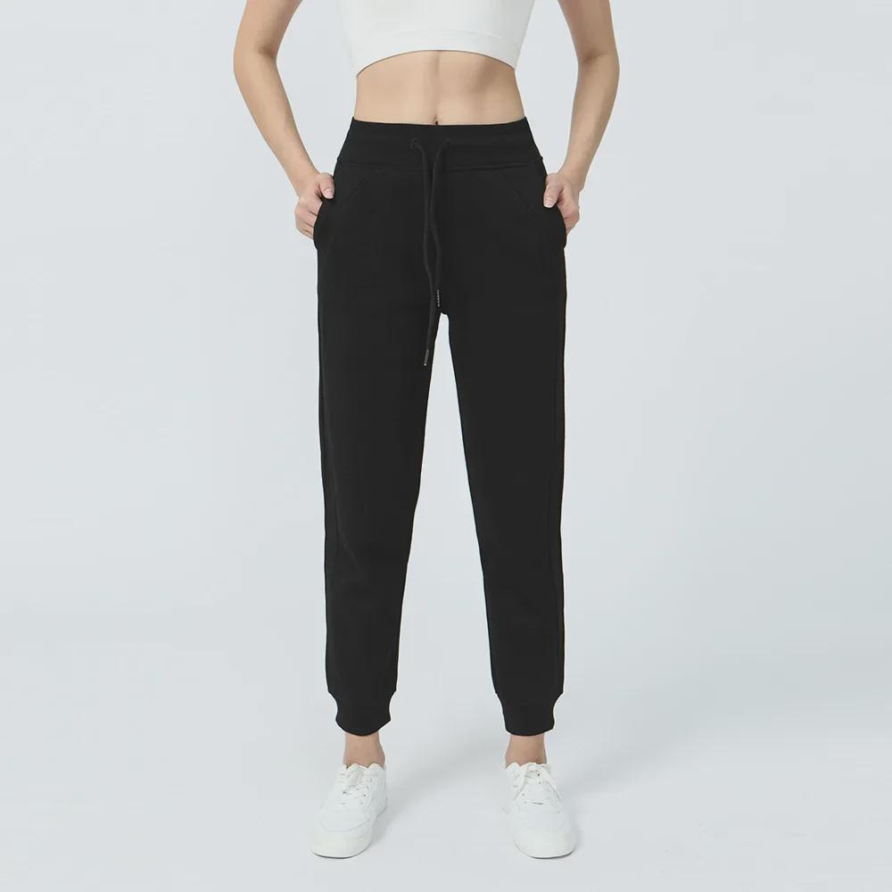 Мягкие женские спортивные штаны с высокой талией Scuba Joggers - теплые спортивные штаны для занятий йогой и фитнесом, а также повседневной носки в осенне-зимний период