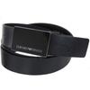 Emporio Armani Wide Stringer System Y4S427 YTU7J 84372 Men's 3.5cm Belt, Compatible, Black, [Used]