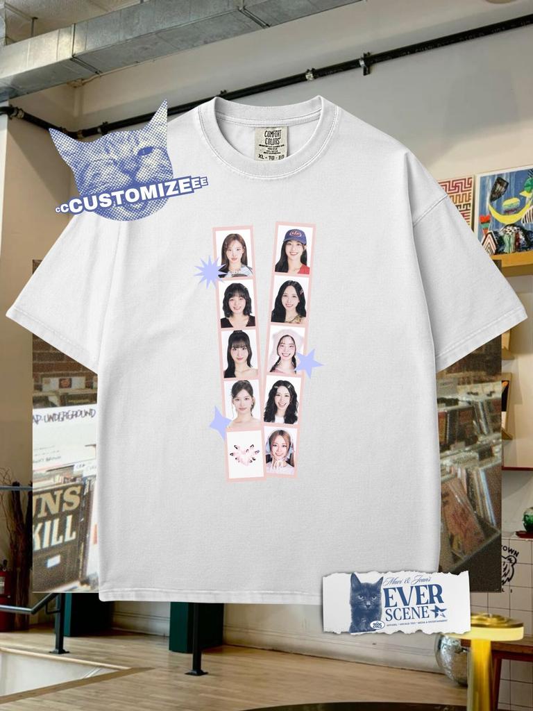 Кастомная футболка для фотобудки художника Comfort Colors, Футболка в винтажном стиле 'Мировой тур художника', Эстетичный мерч кумира, Подарок для фанатов K-Pop 2026