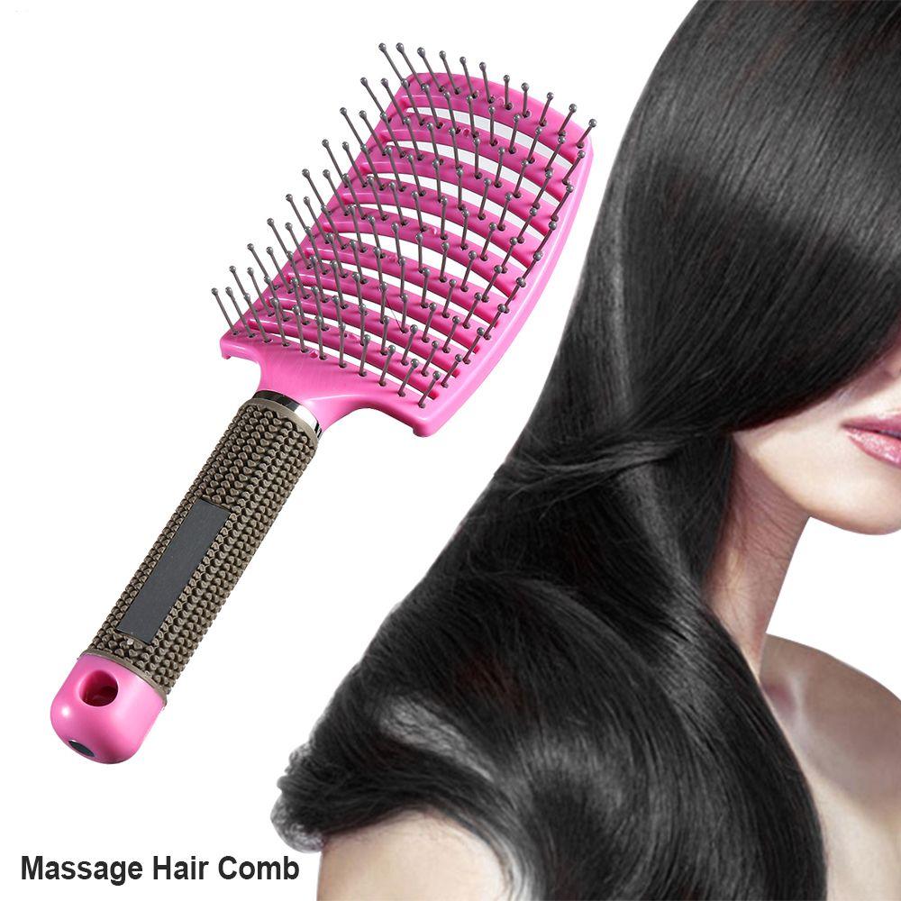 tooth Curls and straight Scalp Anti-static Hairdressing Styling Tools Massager Brush Hair Comb