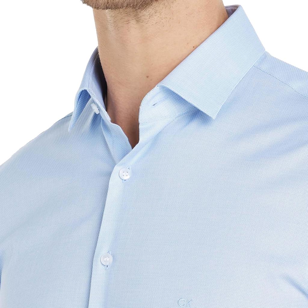 Calvin Klein Mens Micro Structured Slim Shirt