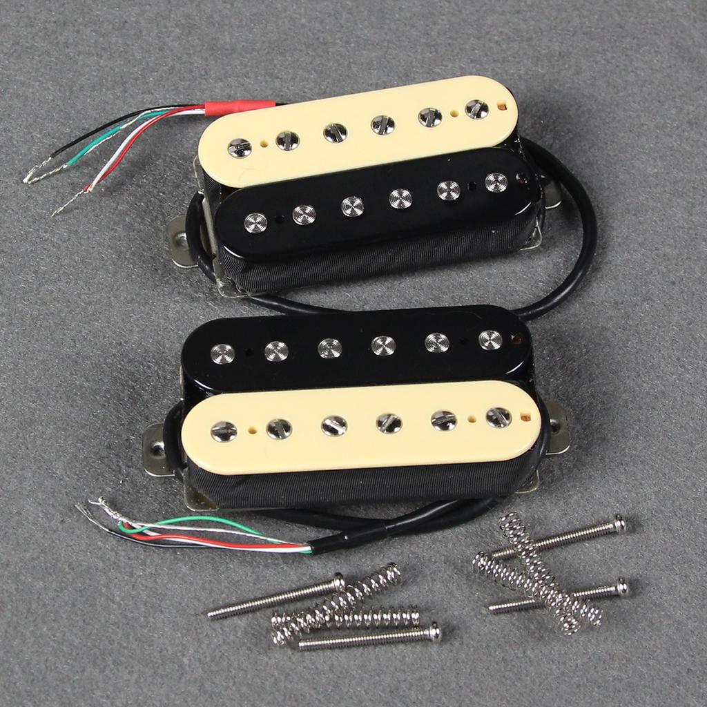 FLEOR 2 шт. Керамический набор звукоснимателей Humbucker для электрогитары, 4 провода, двойная катушка
