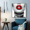 Sexy Woman Red Lips Wall Art Posters Modern Home Living Room Bedroom Decorative Canvas Painting Picture Print Artwork