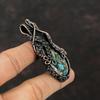Copper Azurite Malachite Pendant Copper Wire Wrapped Pendant Handmade Copper Jewelry Brand New Pendant For Gift Wire Wrap Gemstone Jewelry