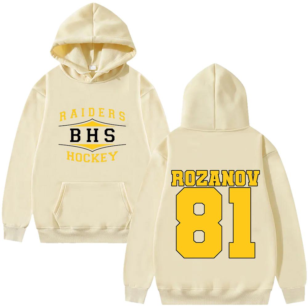 Илья Розанов RAIDERS BHS HOCKEY Толстовки Подогреваемое Соперничество РОЗАНОВ 81 Одежда Новая Модная Женская Мужская Толстовка Пуловер Уличная Толстовка