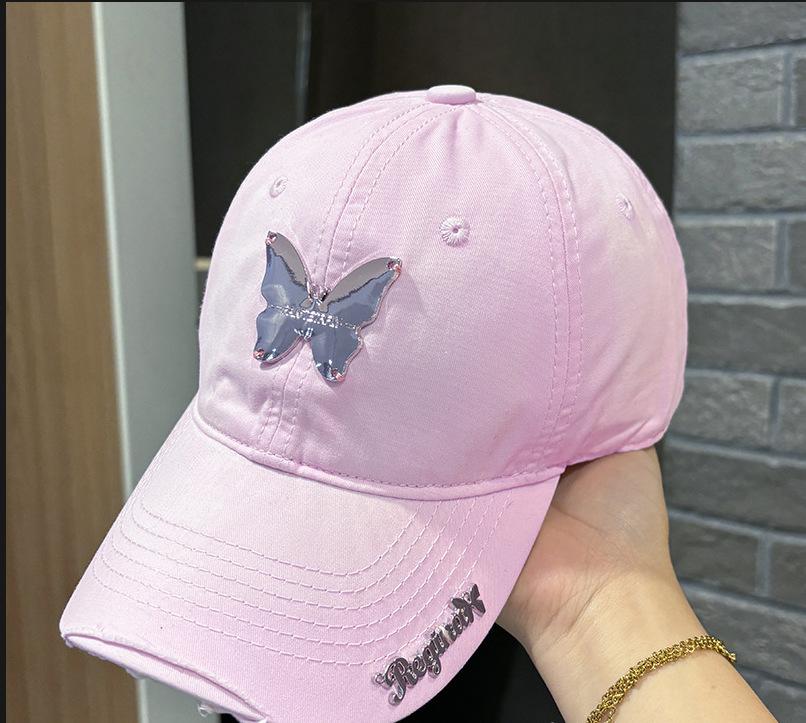 Бейсболка Ins Metal Butterfly для мужчин и женщин из мягкого хлопка Snapback, солнцезащитные козырьки, кепки для дальнобойщиков в стиле хип-хоп, Casquette