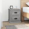 VidaXL Bedside Tables 2 Pcs Sonoma Grey 39x39x47.5cm Engineered Wood 816157