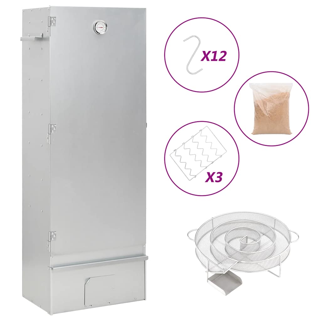 Smoker with Cold Smoke Generator Galvanized Steel