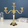 European Candle Holder Decoration for Home Use, Hotel bar Desktop Decoration, Metal Candle Stand, Candlelight Dinner Decoration
