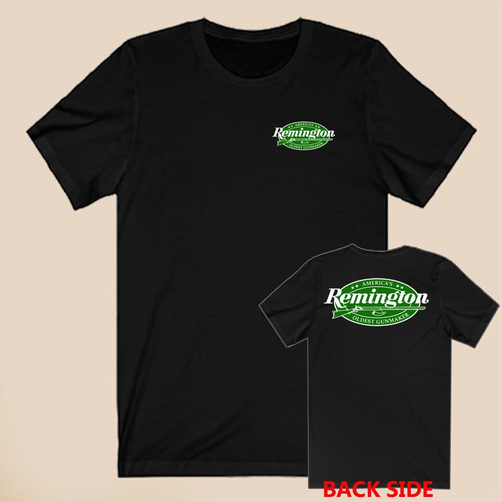 Remington Guns Firearms Men's Black T-Shirt Size S-5XL 2 sided Unisex T-Shirt
