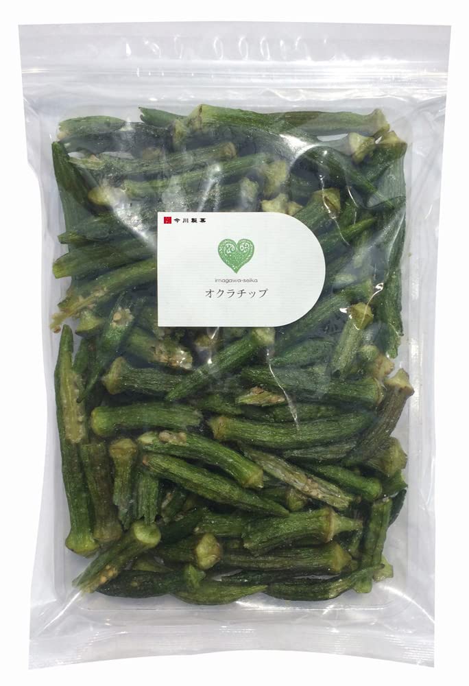 Imagawa Seika Okra Умеренно бытового использования Молния Крупногабаритные Коммерческое использование Чипсы, соленые, Упаковка, Пакеты, Окра, Сладости, Закуски, Емкость, (300г)