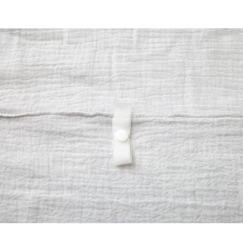 Phiten Star's Serenity Gauze & Pile Blanket, Double Size, Can Also Be Used As a Duvet Cover
