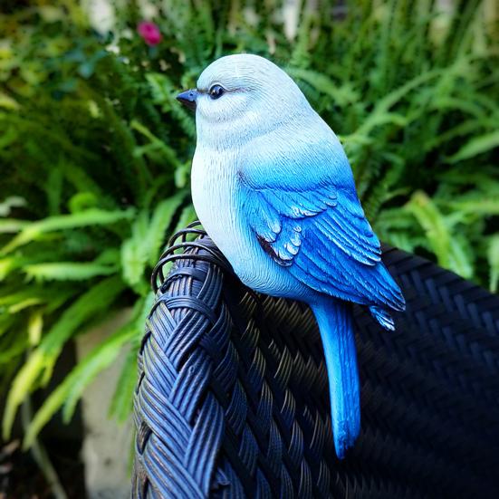 Кашпо Фигурка птицы Смола Садовая статуя птицы с когтями Декор для цветочного горшка Статуя попугая для бонсай Домашний декор Садовое искусство