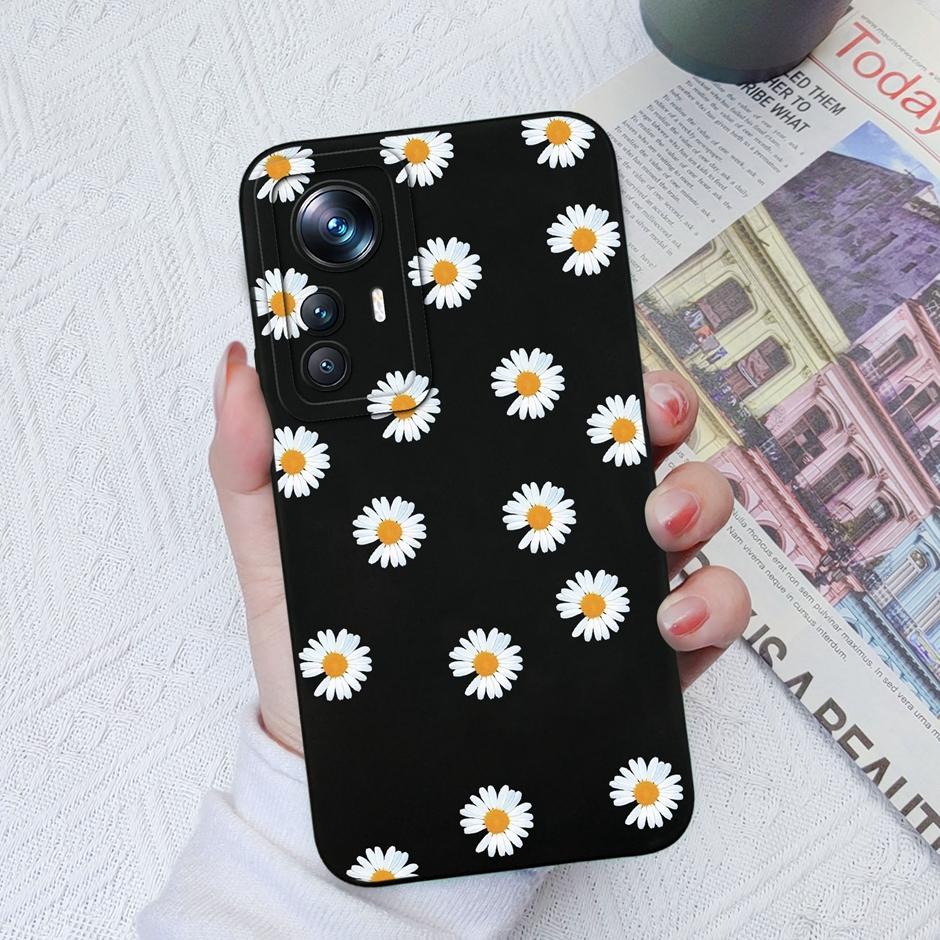 For Xiaomi 12T Case Hot New Design Cute Cat Butterfly Cartoons Matte Liquid Silicone Shell For Xiaomi 12T Pro Ultrathin Fundas