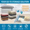 20 Pack Vacuum Storage Bags, Space Saver Compression for Comforters and Blankets, Sealer Clothes Hand Pump Included