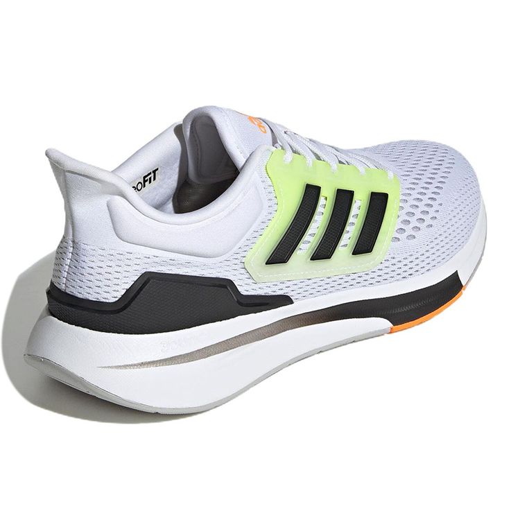 adidas EQ21 Белый Черный Вольт Мужские Кроссовки Облачно-Белый Основной Черный Серо-Два GZ6868