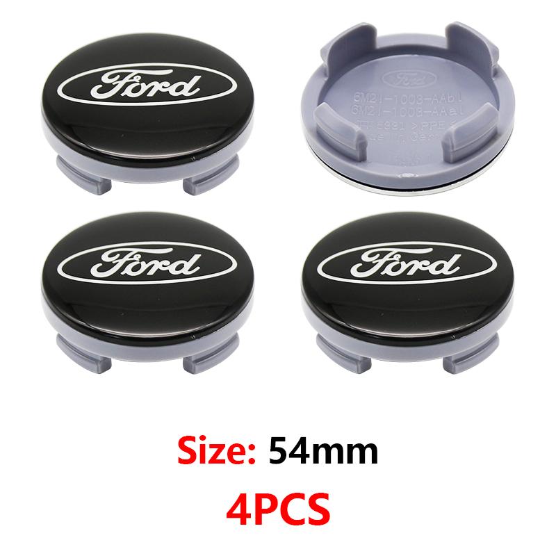 Car Sticker 54mm Wheel Center Cap Ford Logo Hub Cover Badge Emblem For Ford Focus Mk2 Mk3 Fiesta Ranger Mondeo Mk4 S-MAX Kuga Mu