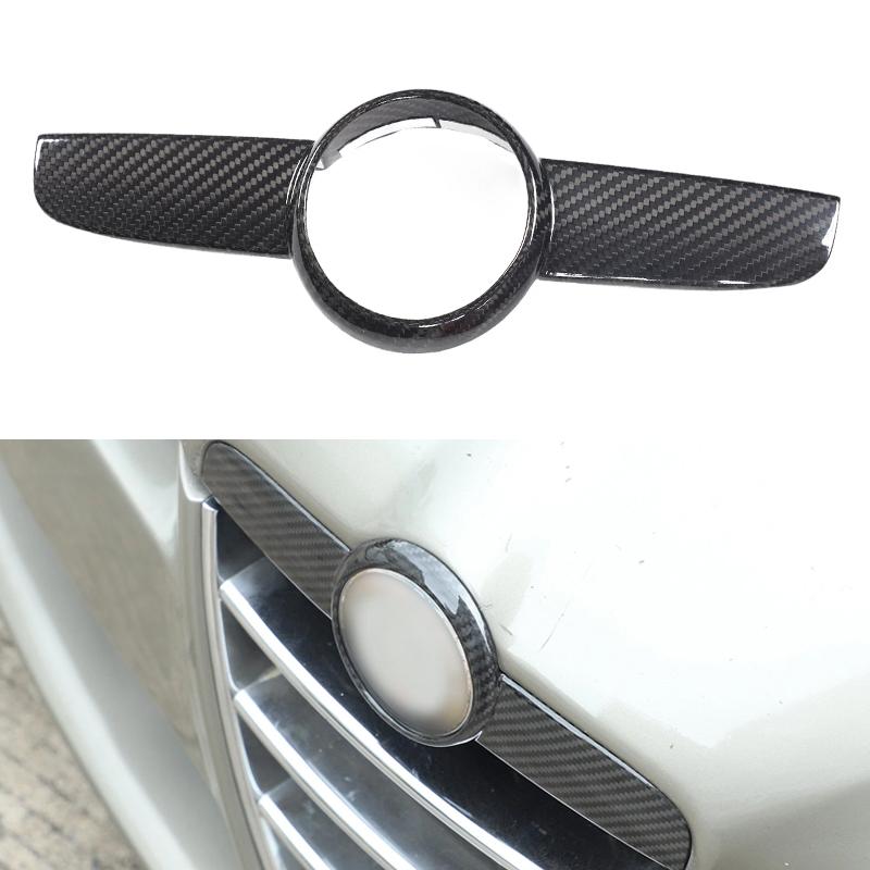 For Alfa Romeo 159 Brera Spider 939 2004-2023 Real Carbon Fiber Car Front Hood Emblem Badge Panel Cover Trim Car Accessories